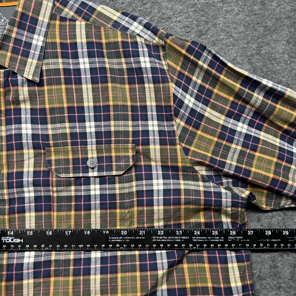 Croft & Barrow Mens XL Quick Dry Plaid Flannel Button Down Shirt - Picture 5 of 6